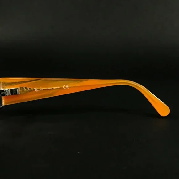 Ray-Ban RB 1518 3545 Eyeglasses Frames Orange Clear Rectangular 46-16-125